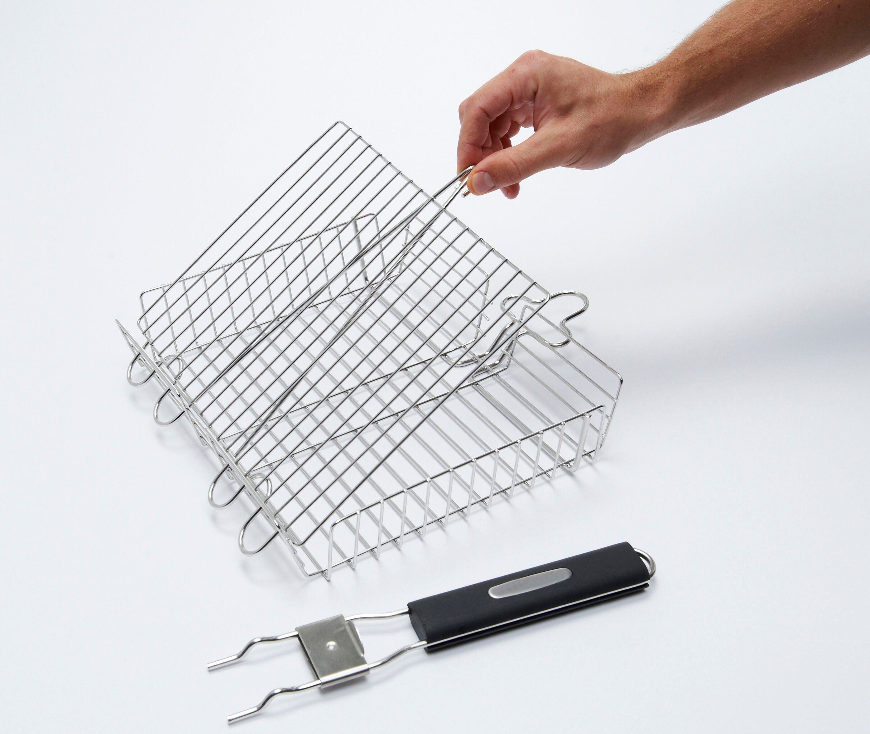 Detachable Handle Grill Basket