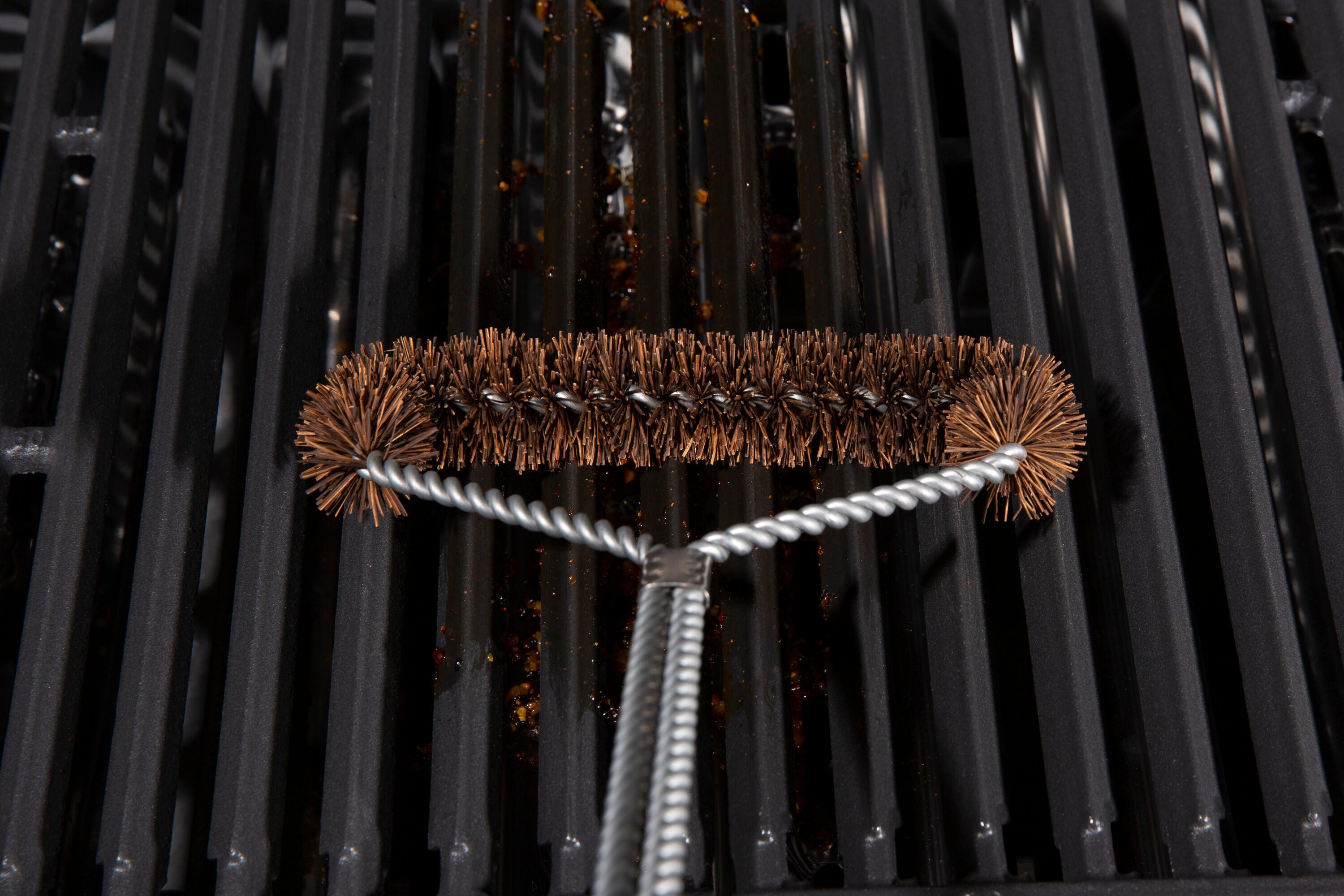 Tri-head Palmyra Grill Brush