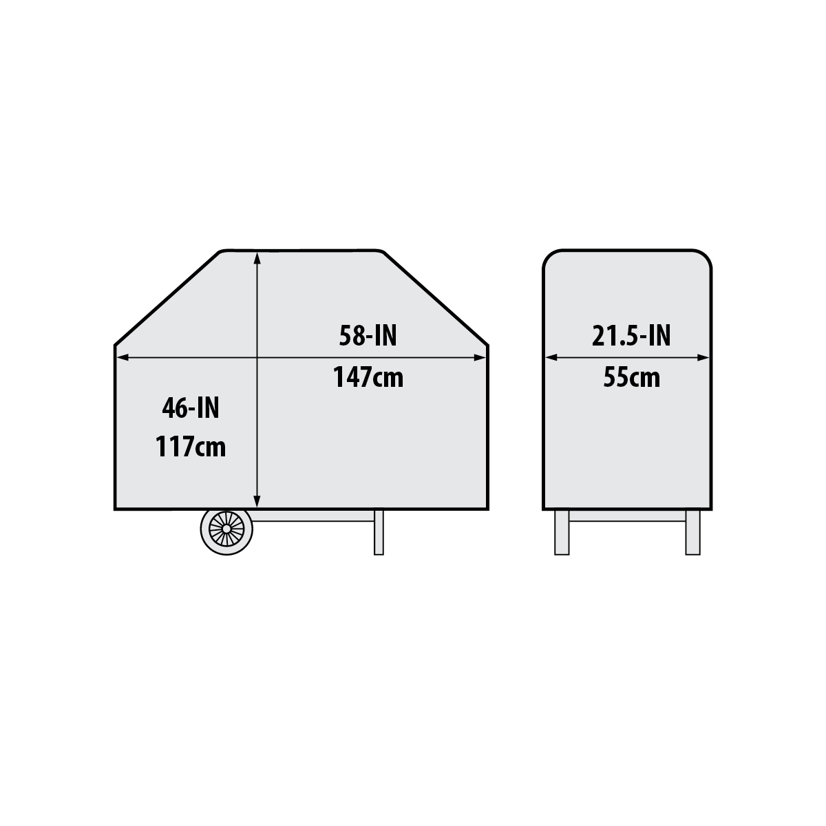 58" Premium Pvc Polyester Cover