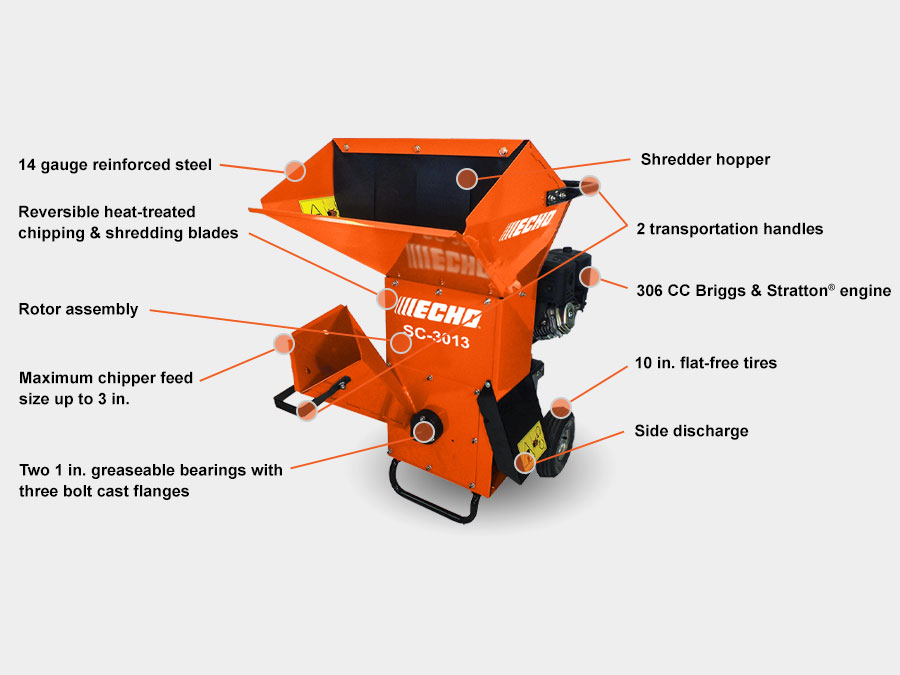 ECHO Chippers-Shredders SC-3013 StaticShot1