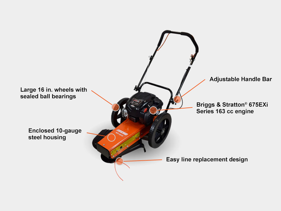 ECHO Wheeled-Trimmers WT-1610 StaticShot2